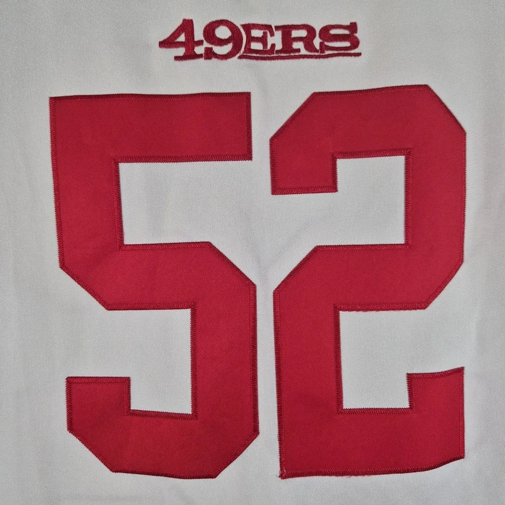 Nike On Field San Francisco 49ers Patrick Willis #52 Jersey‎ Mens 52 XL White
